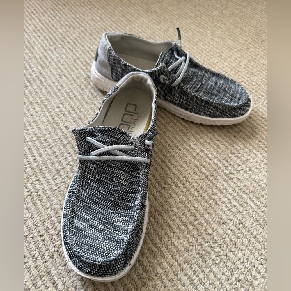 Hey Dude Wendy Sox Dark Grey Size 6
